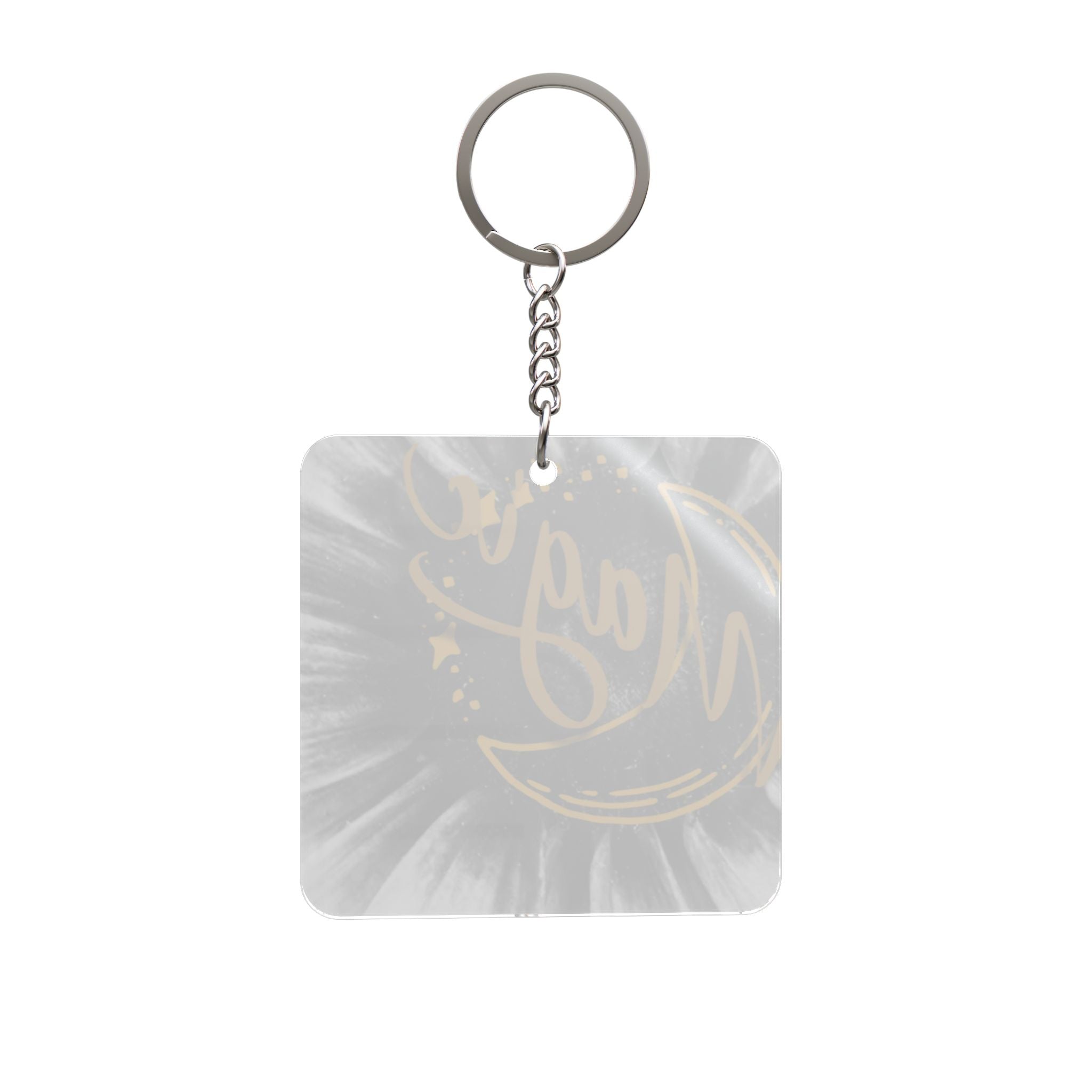 Magic Moon Square Keychain