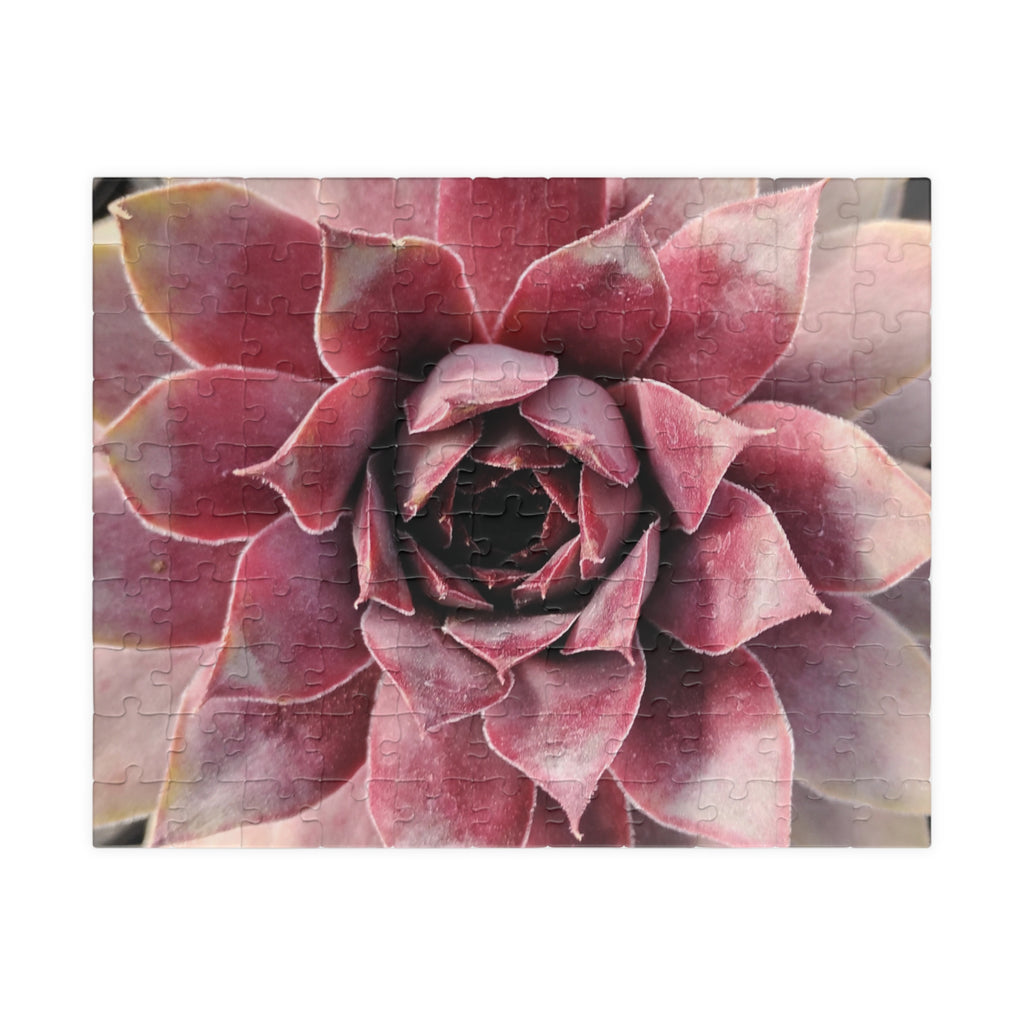 Succulent Close-Up Jigsaw Puzzle — Floral Photo Puzzle (110 pieces)