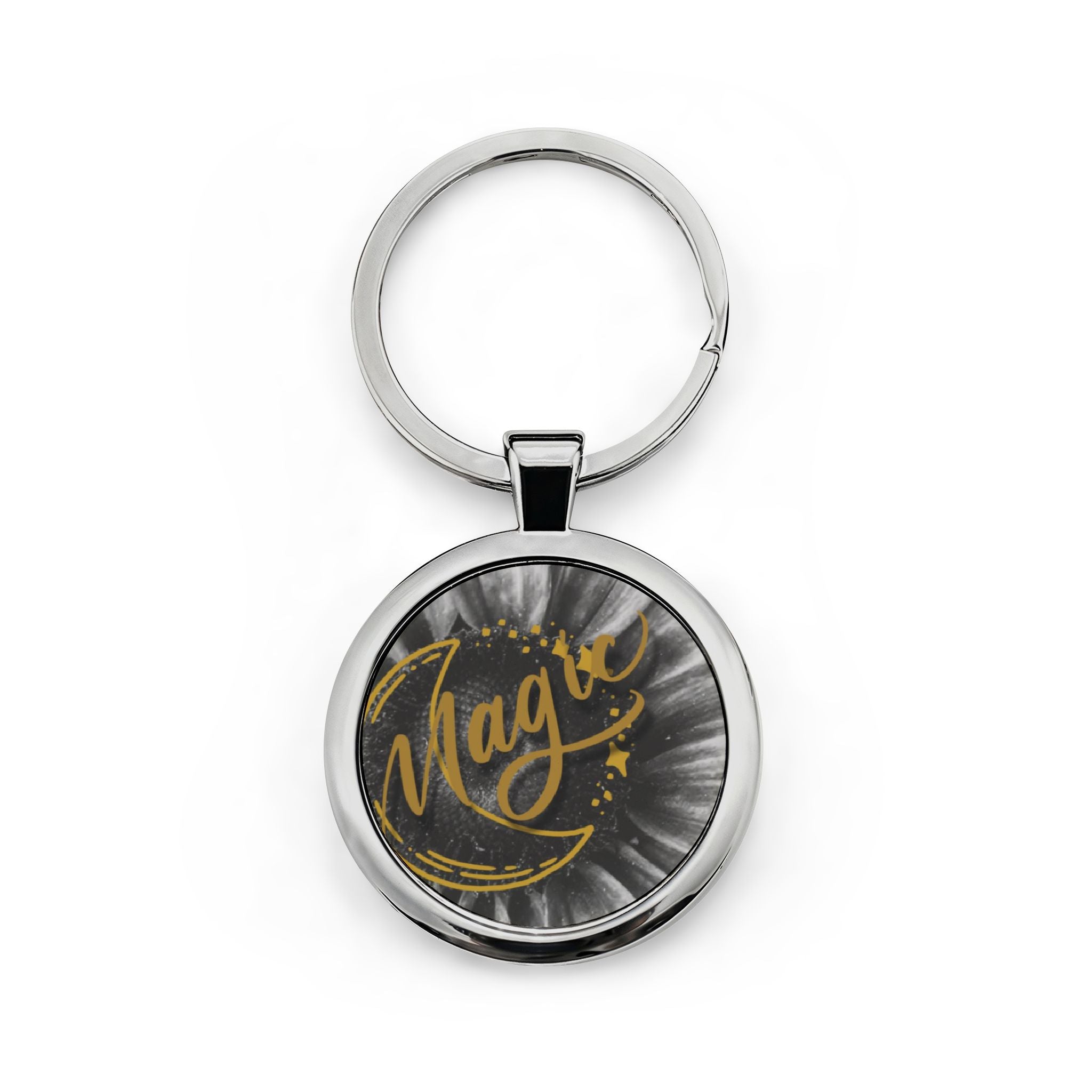 Magic Moon Stainless Steel Keychain