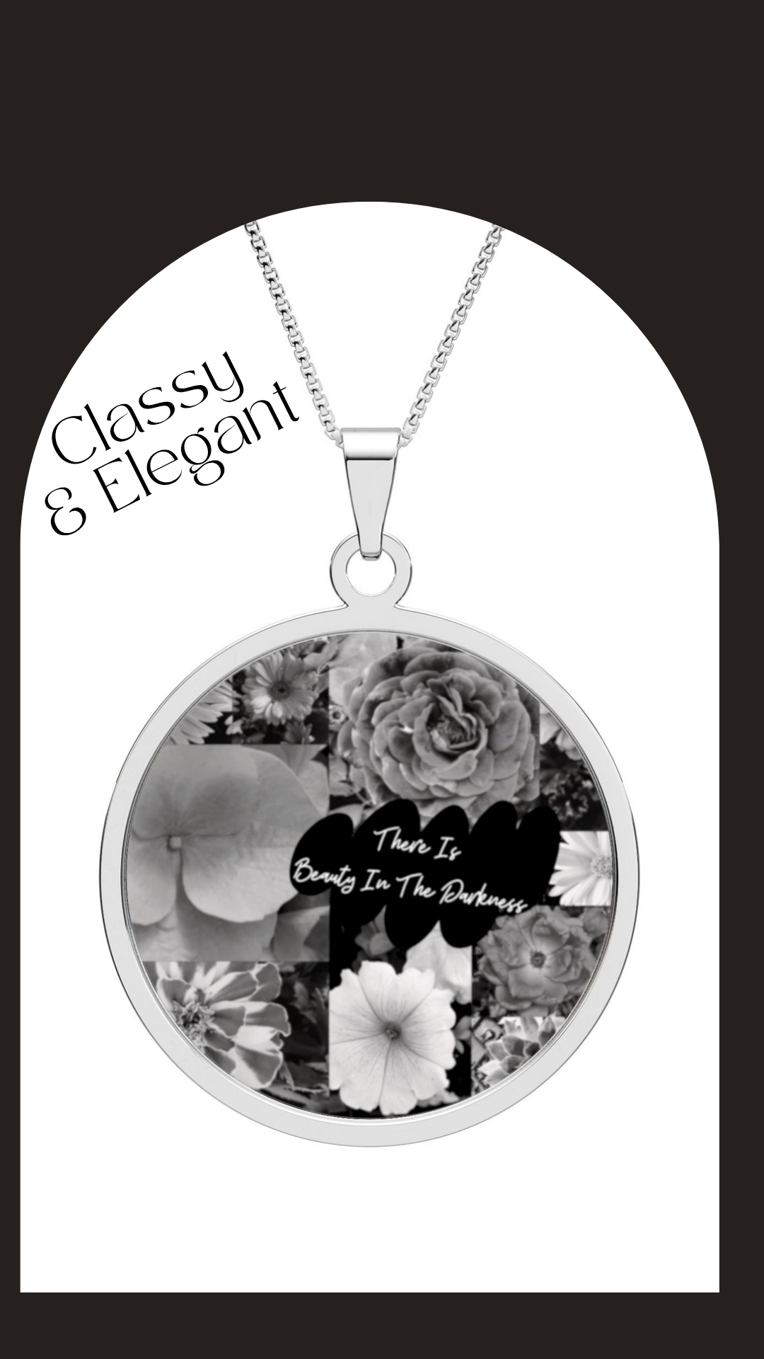 Beauty In The Darkness Photo Necklace
