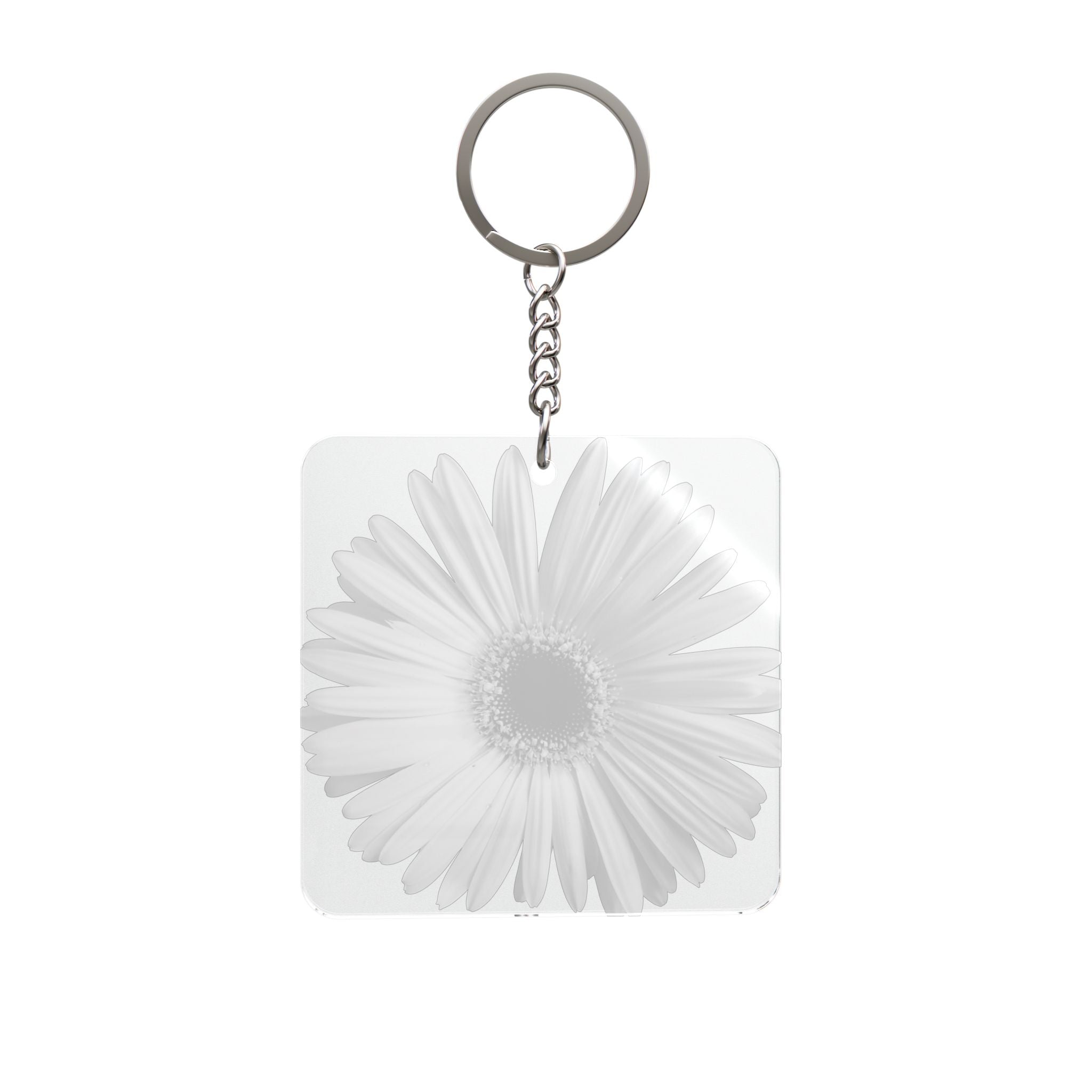 Daisy Square Keychain