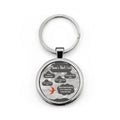 Funny "Mom's Shit List" Round Stainless Steel Keychain – Humorous Mother’s Day Gift