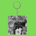 Beauty In The Darkness Square keychain