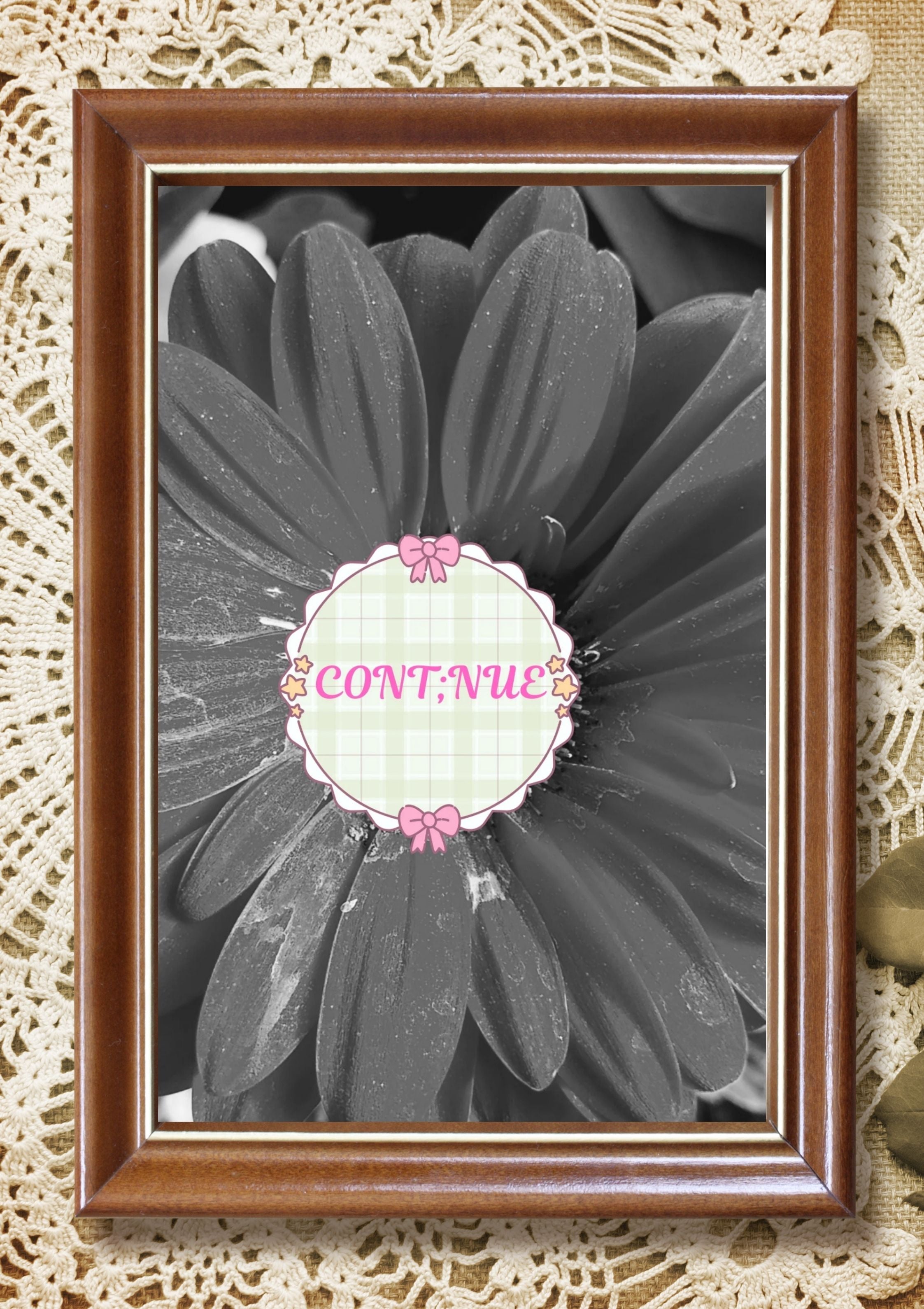 Vintage Floral Continue Digital Wall Art