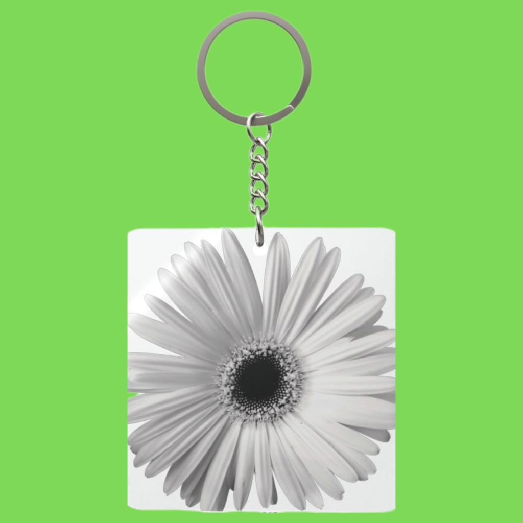 Daisy Square Keychain