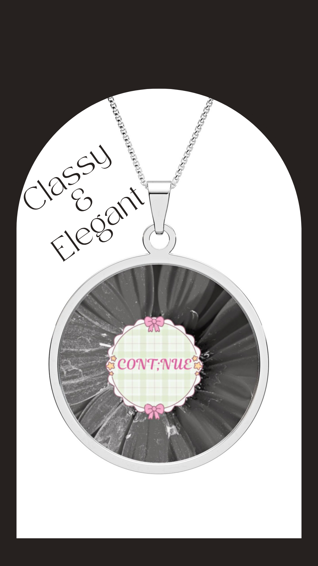 Vintage Floral Continue Necklace